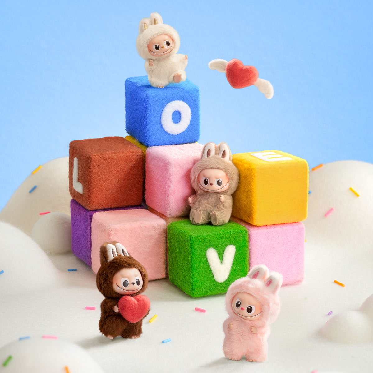 [Pop Mart] Official THE MONSTERS Pin for Love Series-Vinyl Plush Pendant Blind Box (A-M)