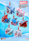 Marvel Comics Cosbi Jeff the Land Shark Random Plush Keychain - Official Marvel collectible plush featuring Jeff character design on a clean white background.