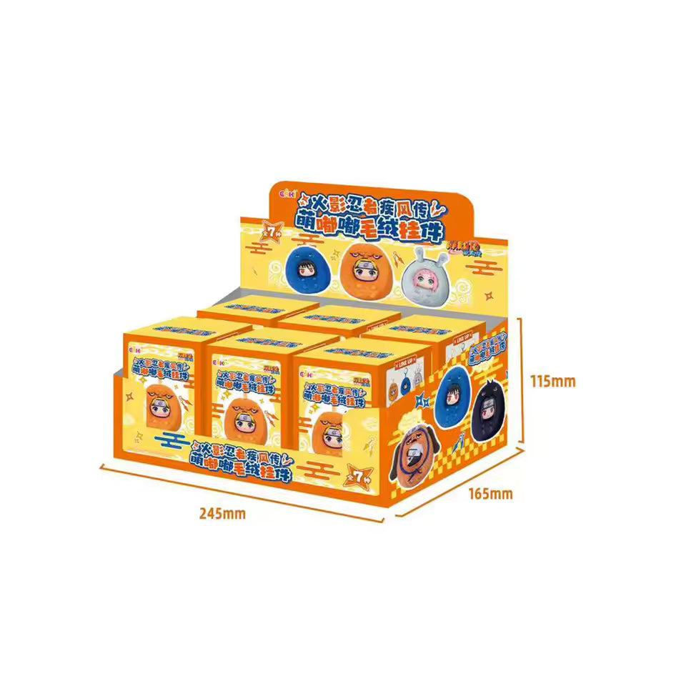 [Eaki] Official Naruto Shippuden Cute Dudu Series Plush Keychain ** BLIND BOX**