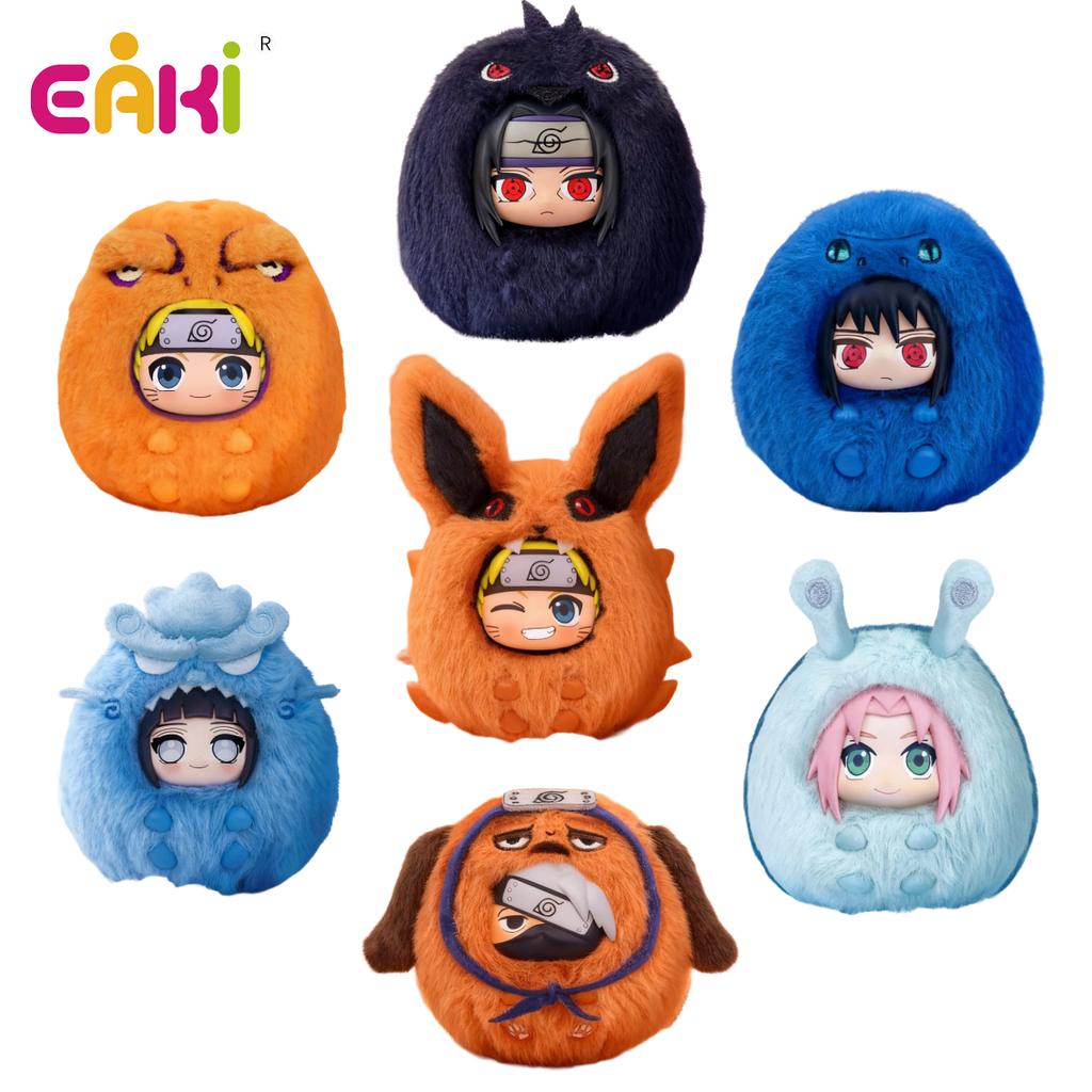 EAKI Naruto Shippuden Cute Dudu Series Plush Keychain Blind Box - Otaku Collectives