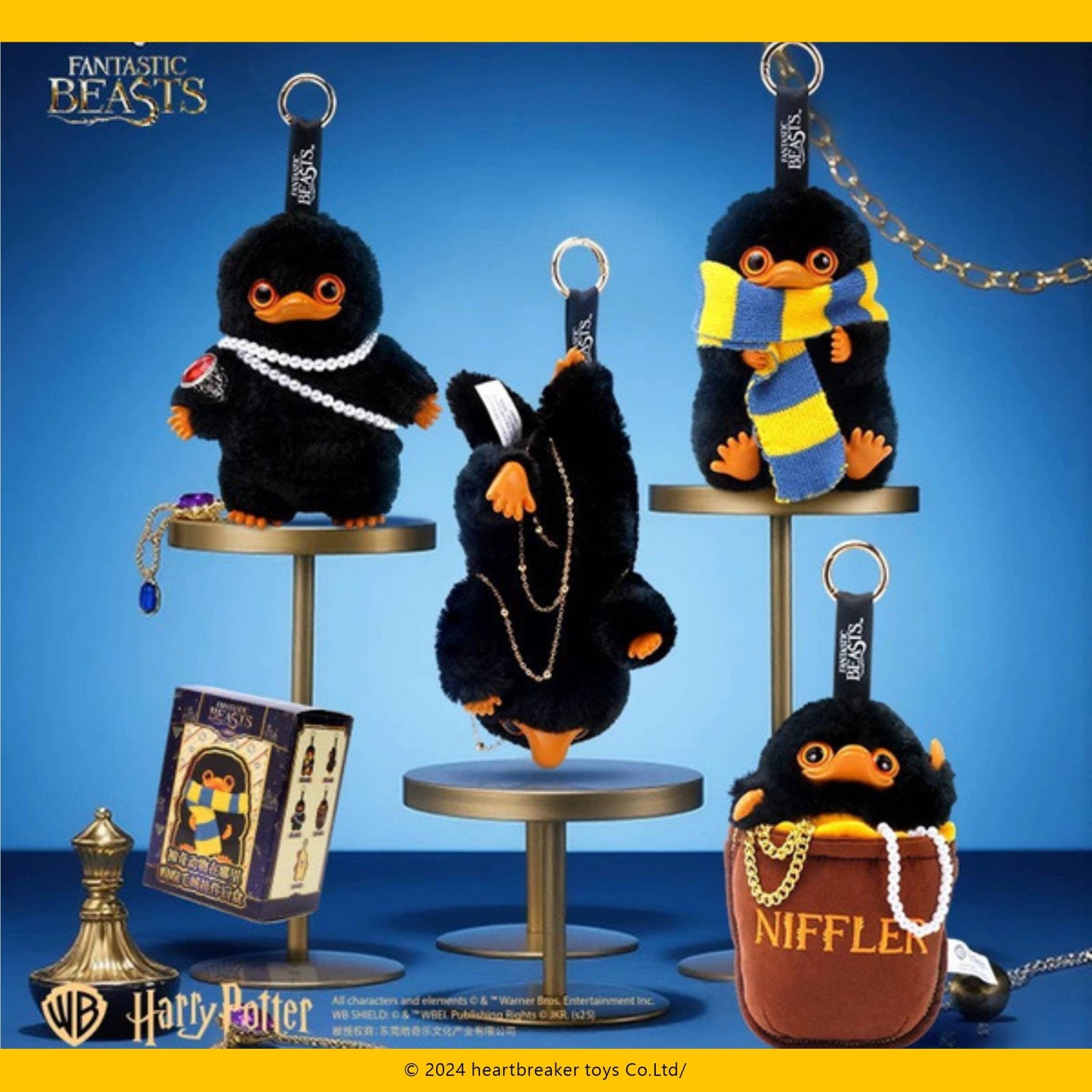 Harry Potter Fantastic Beasts Niffler Plush Keychain Blind Box - Otaku Collectives