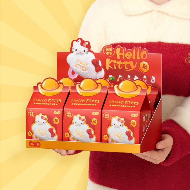 Hello Kitty Spring Festival Series Aromatherapy Plush Keychain Blind Box - Otaku Collectives