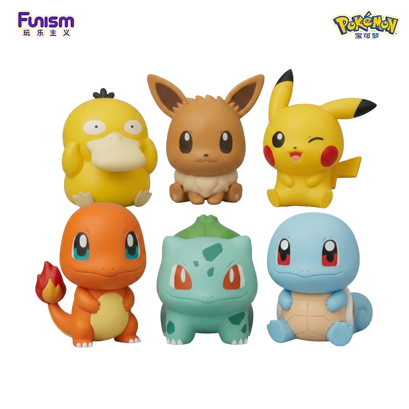 Funism Pokemon Palmsize Wonders Little Adventures Series Vol.1 Blind Box Figure - Official Japanese Anime Merchandise mystery mini Pokemon figure on a clean white background.