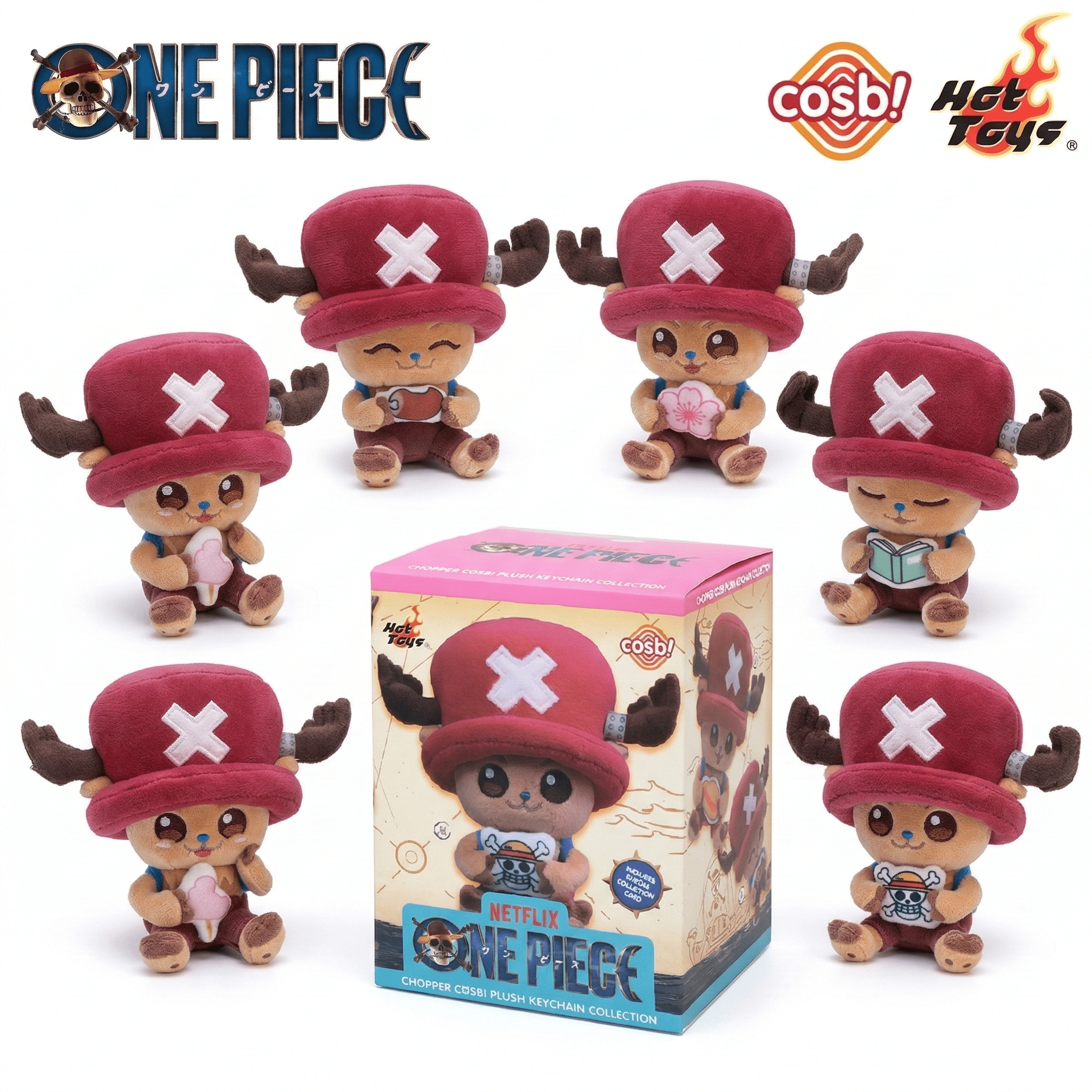 Hot Toys Cosbi One Piece Chopper Plush Keychain - Otaku Collectives
