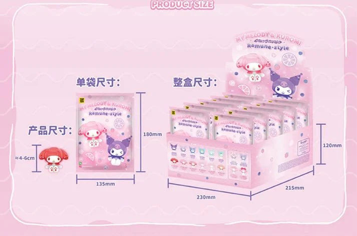 MY MELODY & KUROMI Ramune - Style Mini Figures Surprise Blind Bag by Top Toy - Otaku Collectives
