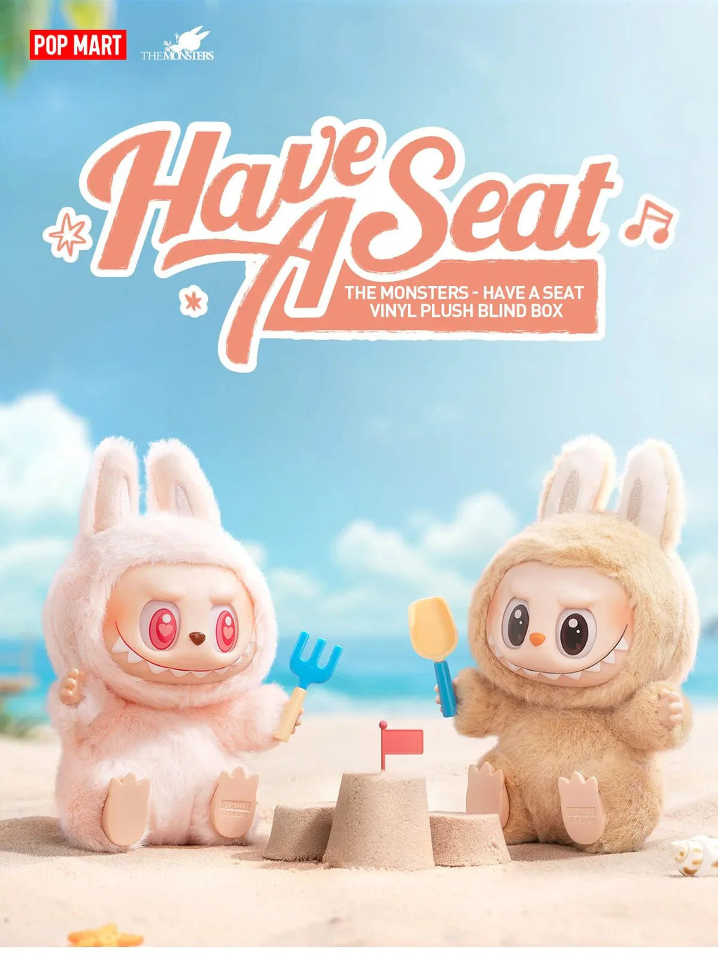 [Pop Mart] THE MONSTERS - Have a Seat Vinyl Plush Blind Box - Otaku Collectives
